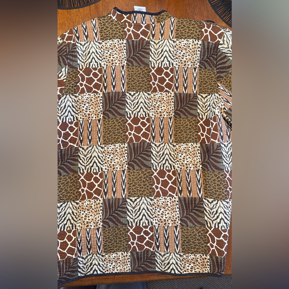 Vintage Blair animal print jackett jacket/kimono size larger